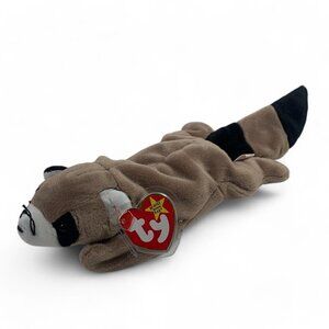 TY Beanie Babies "Ringo" The Raccoon 8" Plush Toy Collectible 1995 NWT